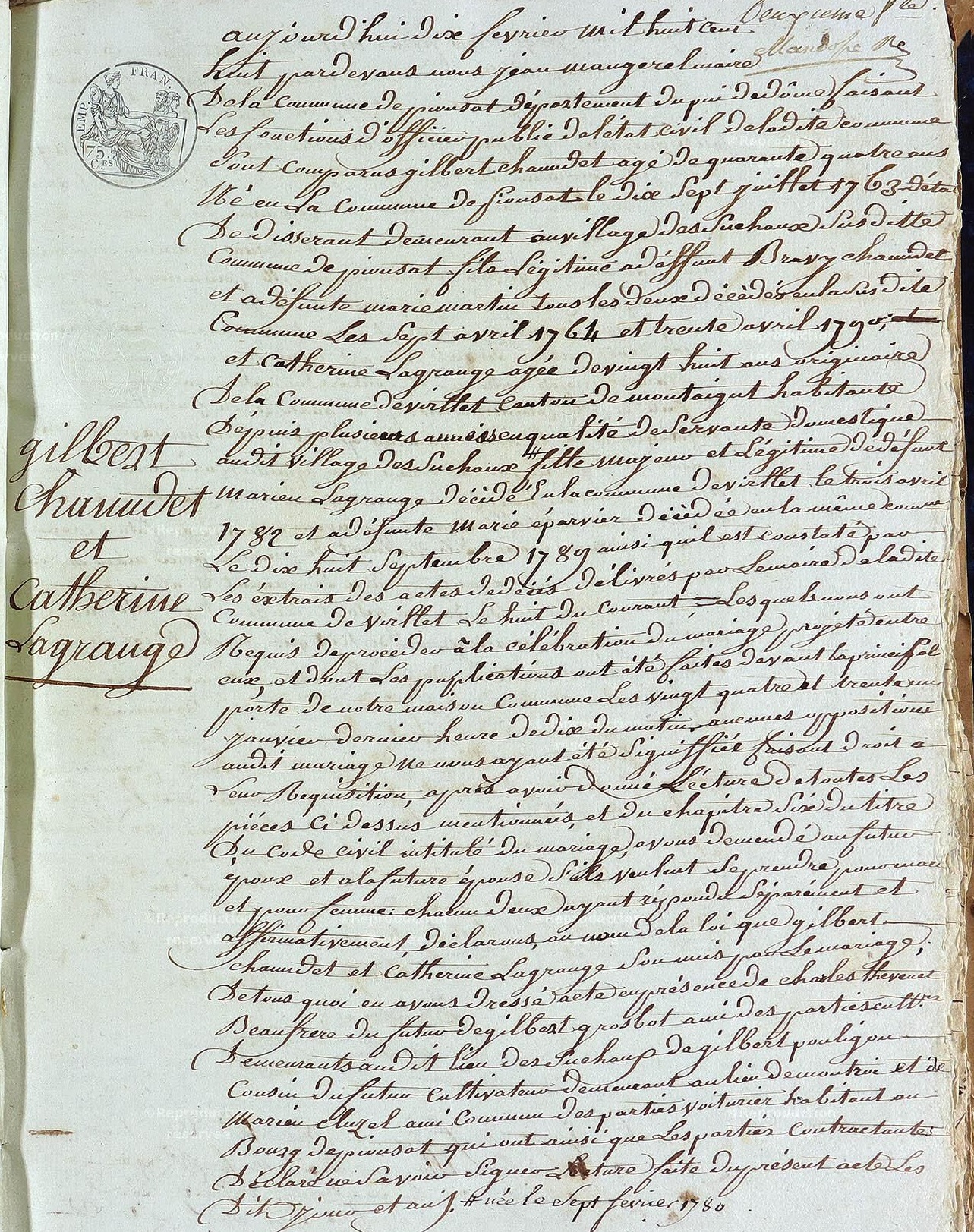 Mariage Chanudet Gilbert - Lagrange Catherine.jpg